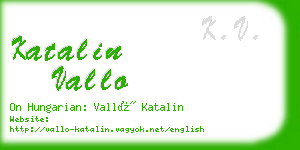 katalin vallo business card